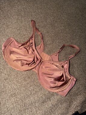 Wacoal chocolate Brown Underwire padless Bra Plus size 44C